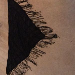 Black, triangle scarf